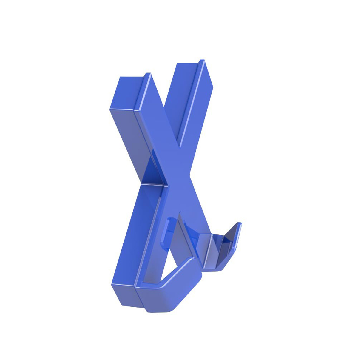Dahle MEGA Magnet CROSS XL blau, 90 x 90 mm mit 2 Haken 