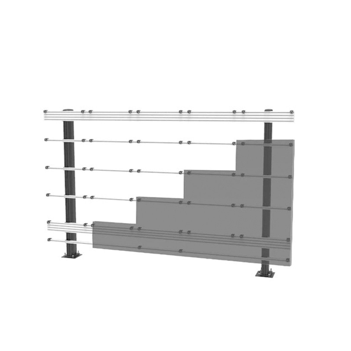 Peerless DS-LEDKBD-NECE-5X5 Kitted+ LED Bolt Down Mount für NEC E Series 