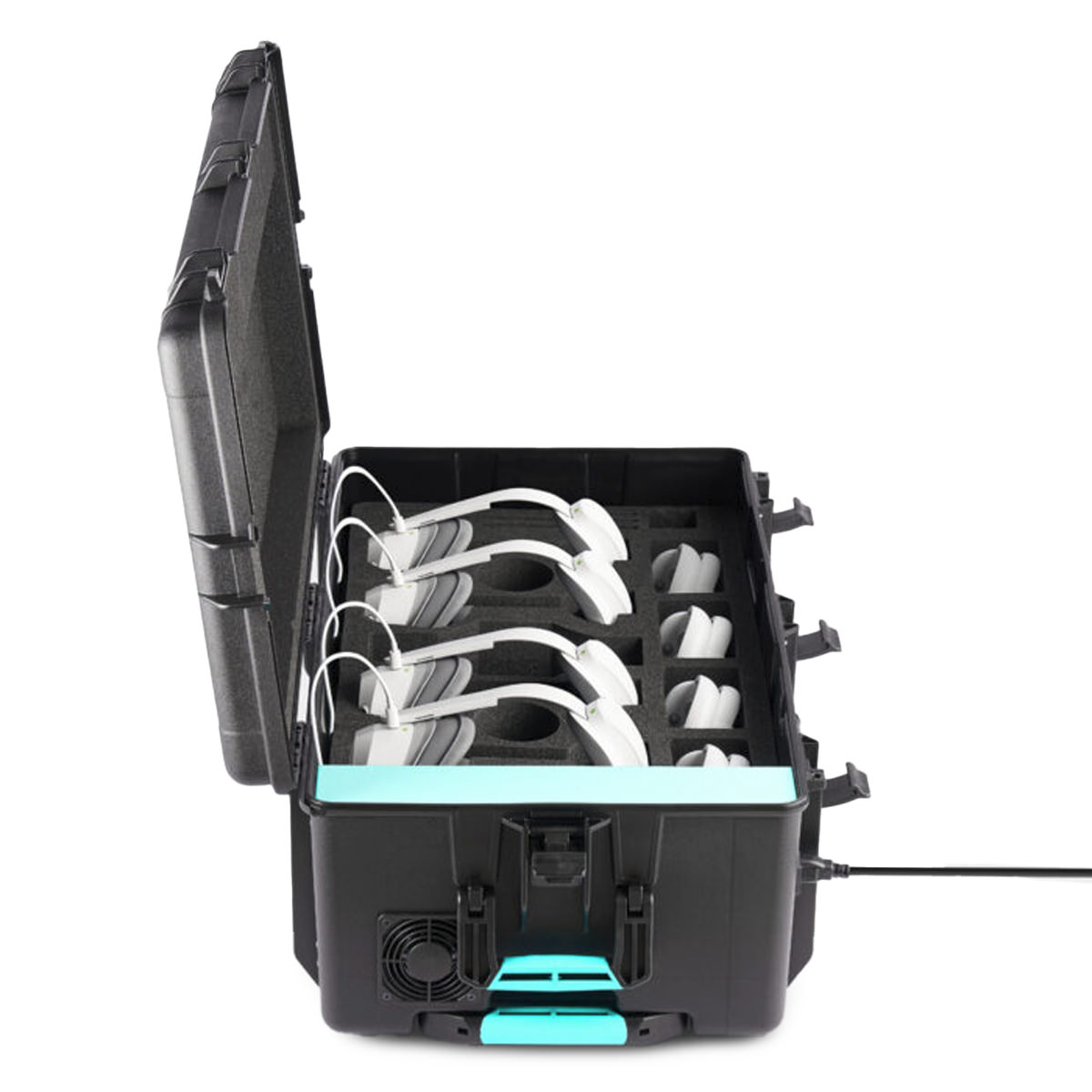 Formcase Transformer Case T4-VR - USB-C Charge Only für bis zu 4 VR-Brillen + Controller