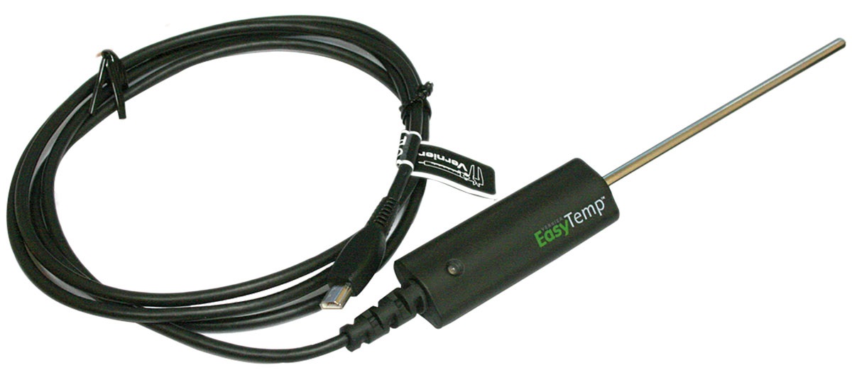 Vernier Easy!Temp (EZ-TMP) Temperatursensor mit Mini-USB zum Direktanschluss an TI-Grafikrechner