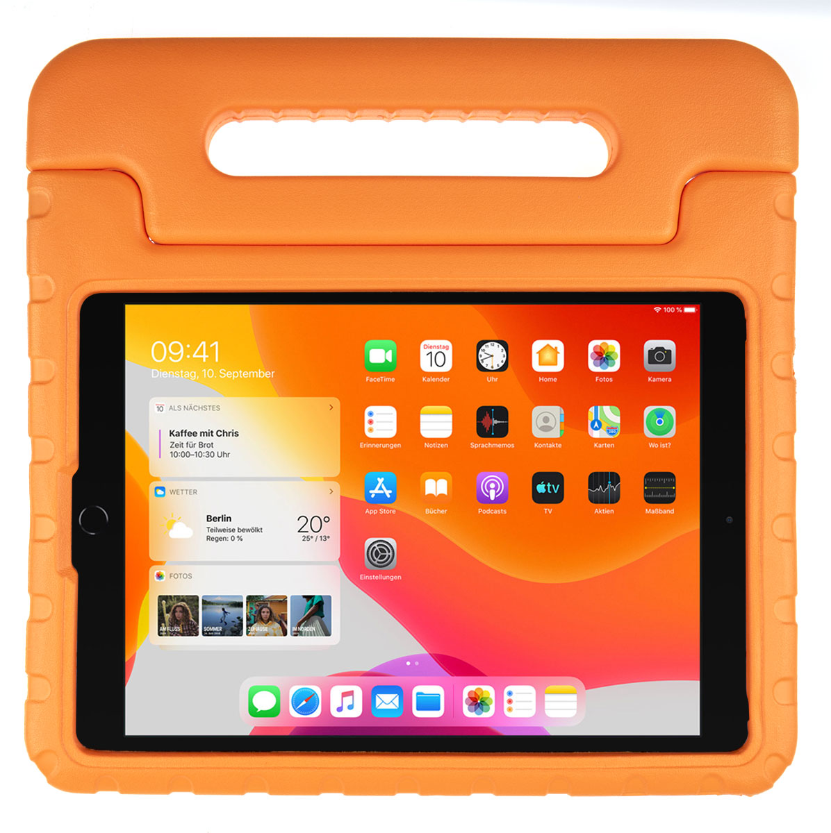 Parat KidsCover Schutzhülle orange für iPad 10,2'' (2019-2021) inkl. Stift und ScreenCover