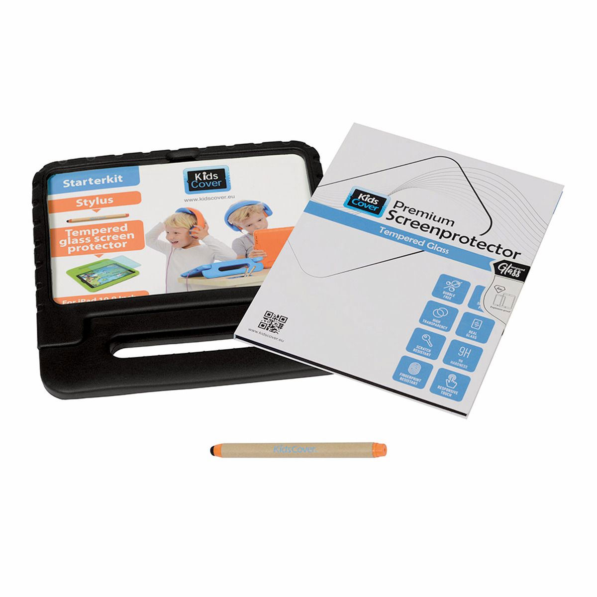 PARAPROJECT® KidsCover für iPad 10.9'' der 10. Generation, Schutzhülle in schwarz, inkl. Stylus