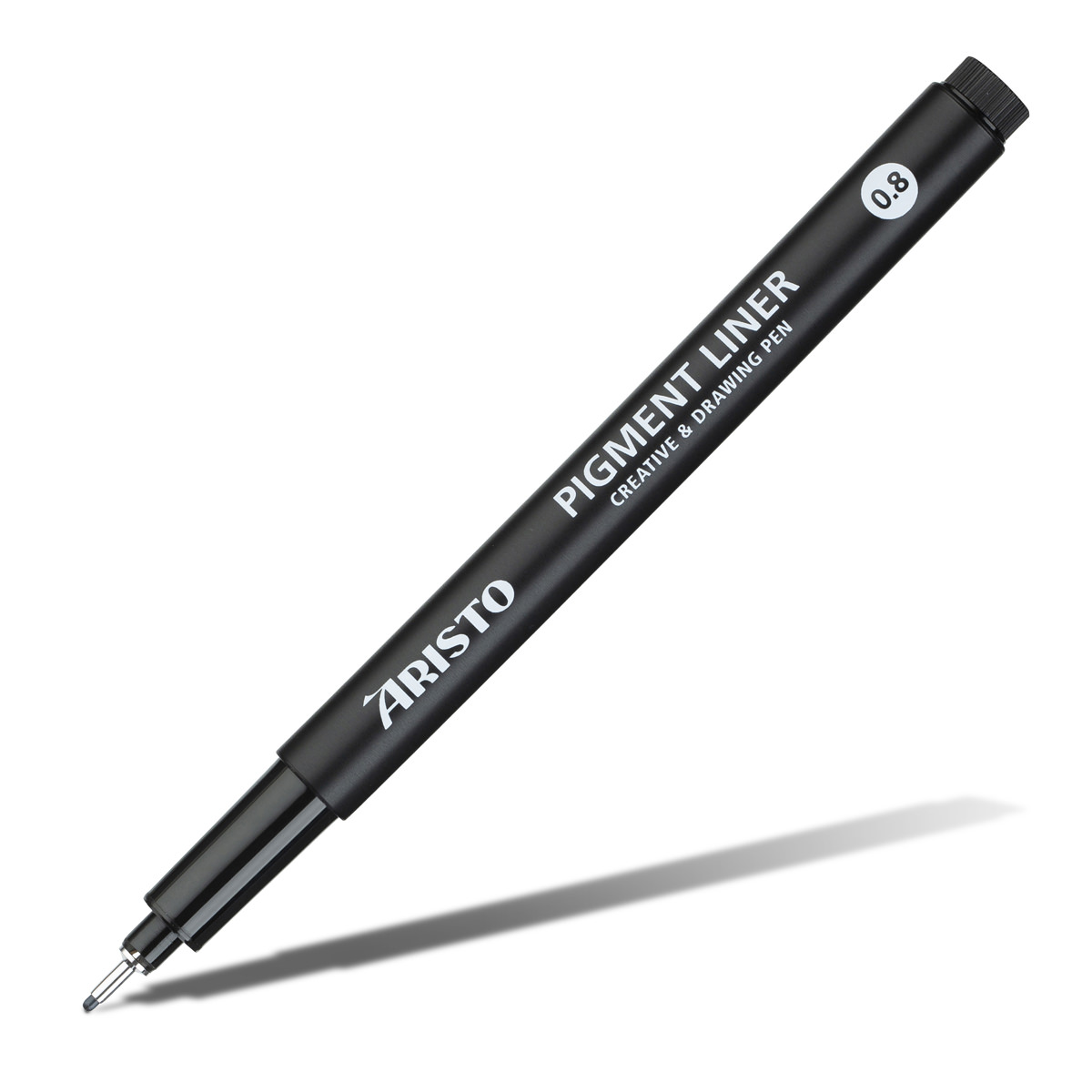 Aristo Pigment Liner 0,8 mm schwarz, licht- und wasserbeständig 
