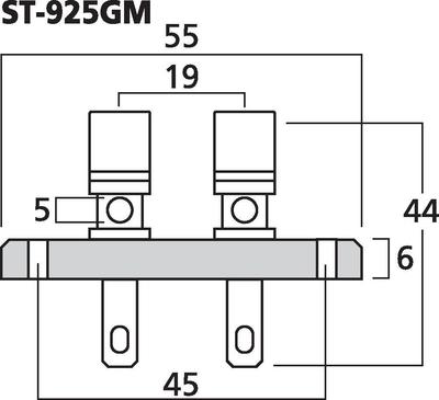 MONACOR ST-925GM LS-Terminal
