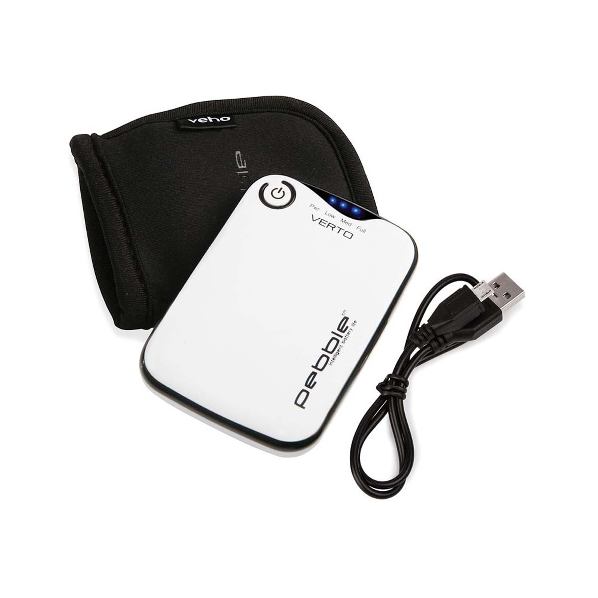 Veho VPP-201-CW Pebble Verto Powerbank in weiß (3.700 mAh / USB)