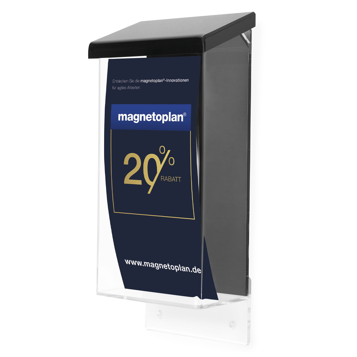 Magnetoplan 790701 Prospektboxen für den Außenbereich, 1/3 A4