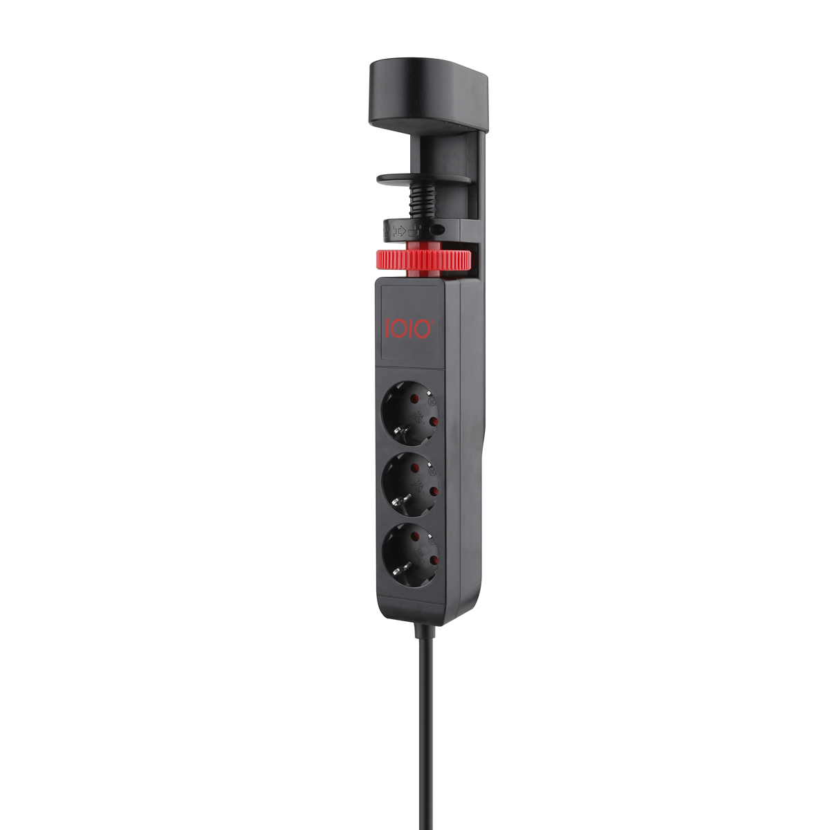 OIOI Tisch Steckdosenleiste SL300, schwarz, 3-fach, 2x USB-A, 1x USB-C 