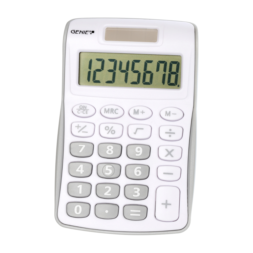 Genie 120 S Taschenrechner silber-grau 