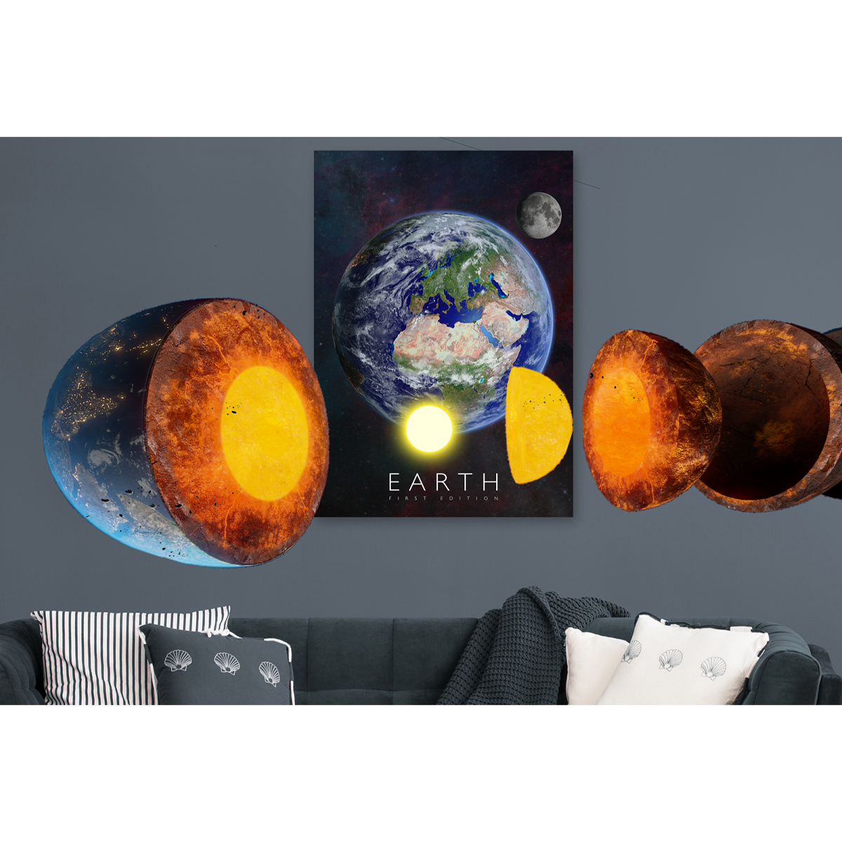 Curiscope Poster Motiv ''Earth EMEA'' 