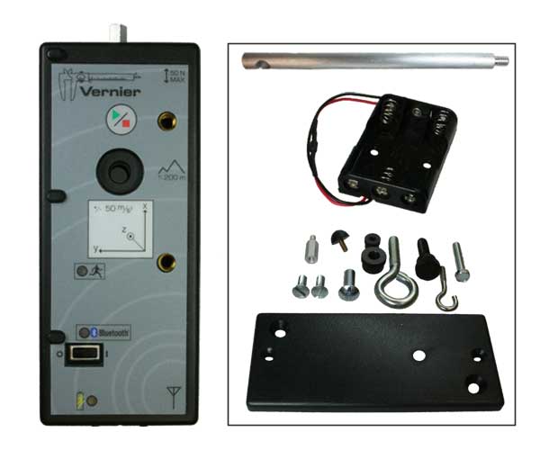Vernier Drahtloses Dynamik-Sensor-System (WDSS) mit Bluetooth Kraft-/Beschleunigungs- und Höhensensor