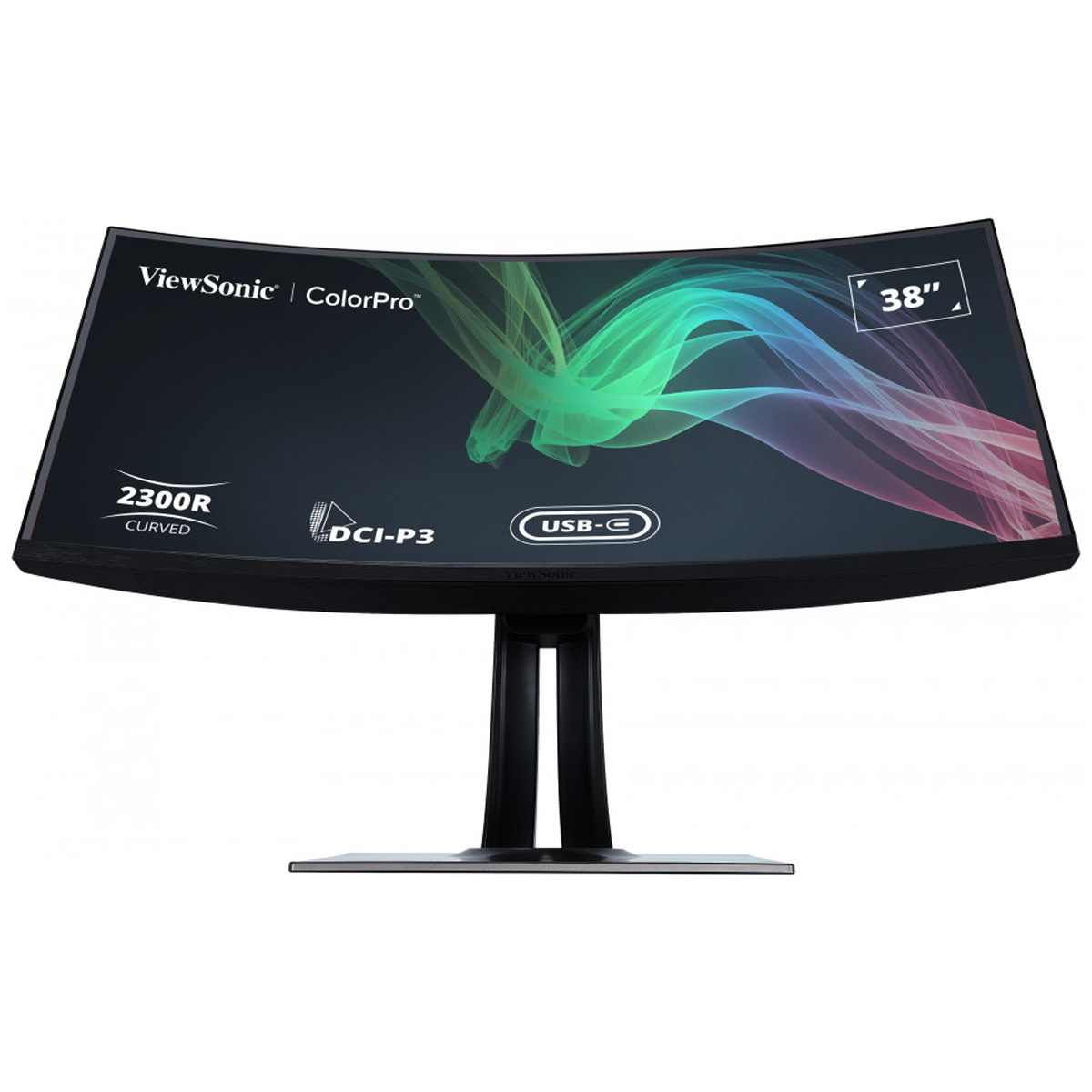 ViewSonic VP3881A 38'' (96cm) WQHD Monitor, Pantone validiert 100% sRGB Curved