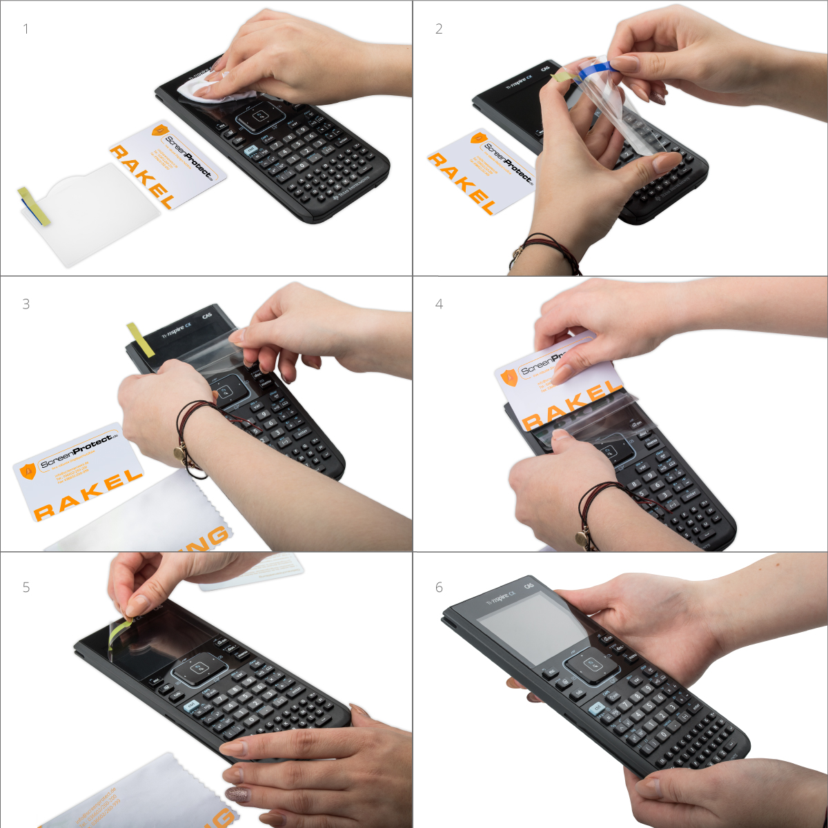ScreenProtect Displayschutzfolie UltraClear für Casio FX-82 MS u. FX-85 MS (Folie+Microfasertuch)