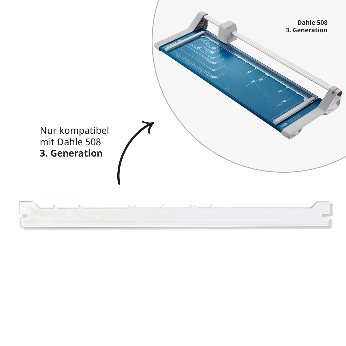 Dahle Anpress-Schiene für Modell 508 3. Generation 