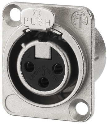 MONACOR NC-3FDLX NEUTRIK-XLR-Einbaubuchse, 3-polig