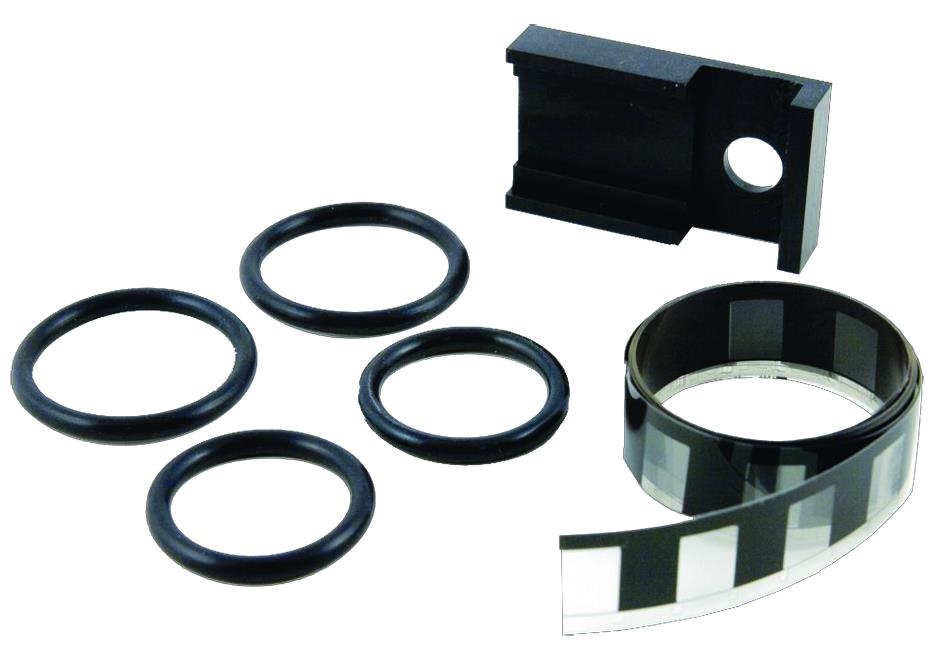 Vernier Photogate Bar Tape Kit (TAPE-VPG) 3m Band, Führungsschiene für VPG-BTD Fotoschranke und Befestigungsringe aus Gummi