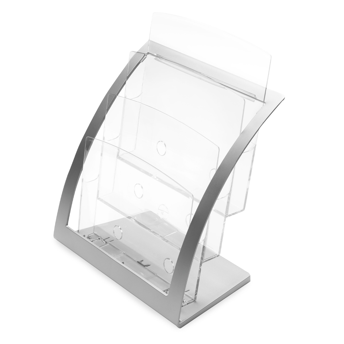 Magnetoplan 693745 Prospekthalter Contemporary DIN A4, silber