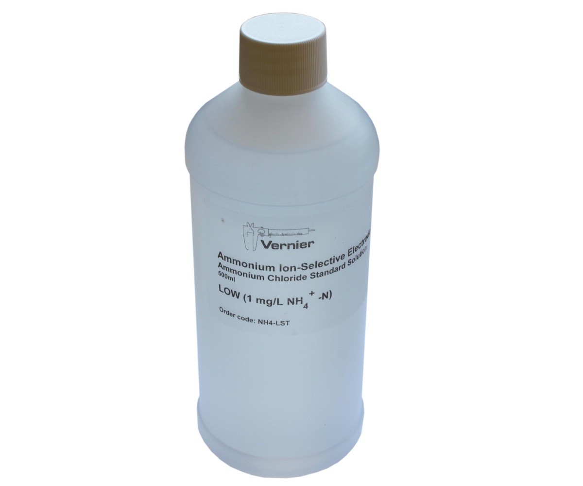 Vernier Kalibrierungslösung 1 mg/l 500 ml Flasche Niedrige Konzentration(NH4-LST) für GDX-NO3 Kalibrierung ionenselektiven Ammonium-Elektrode