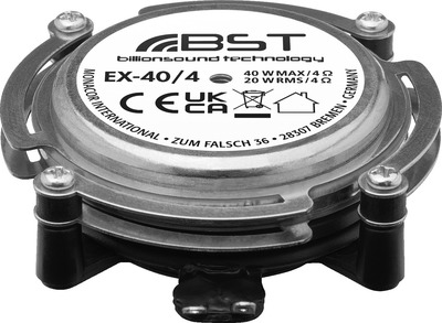 MONACOR EX-40/4 Audio-Exciter/Resonator, 20 W, 4 O