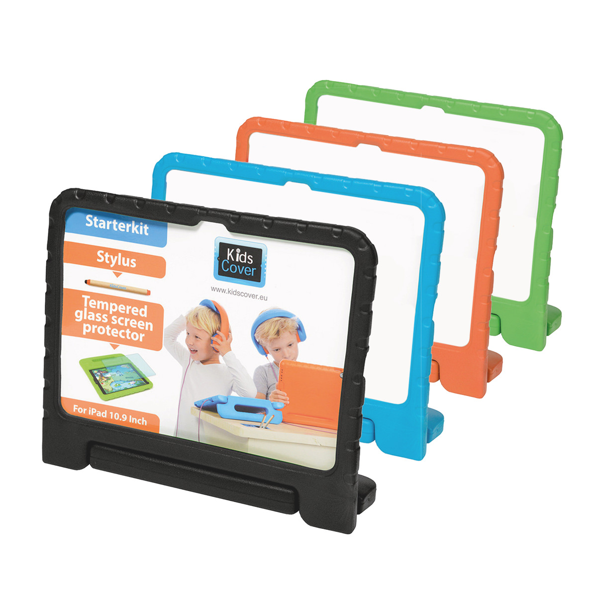 PARAPROJECT® KidsCover Schutzhülle inkl. Schutzfolie & Stift für iPad 10.2'' der 9. Generation