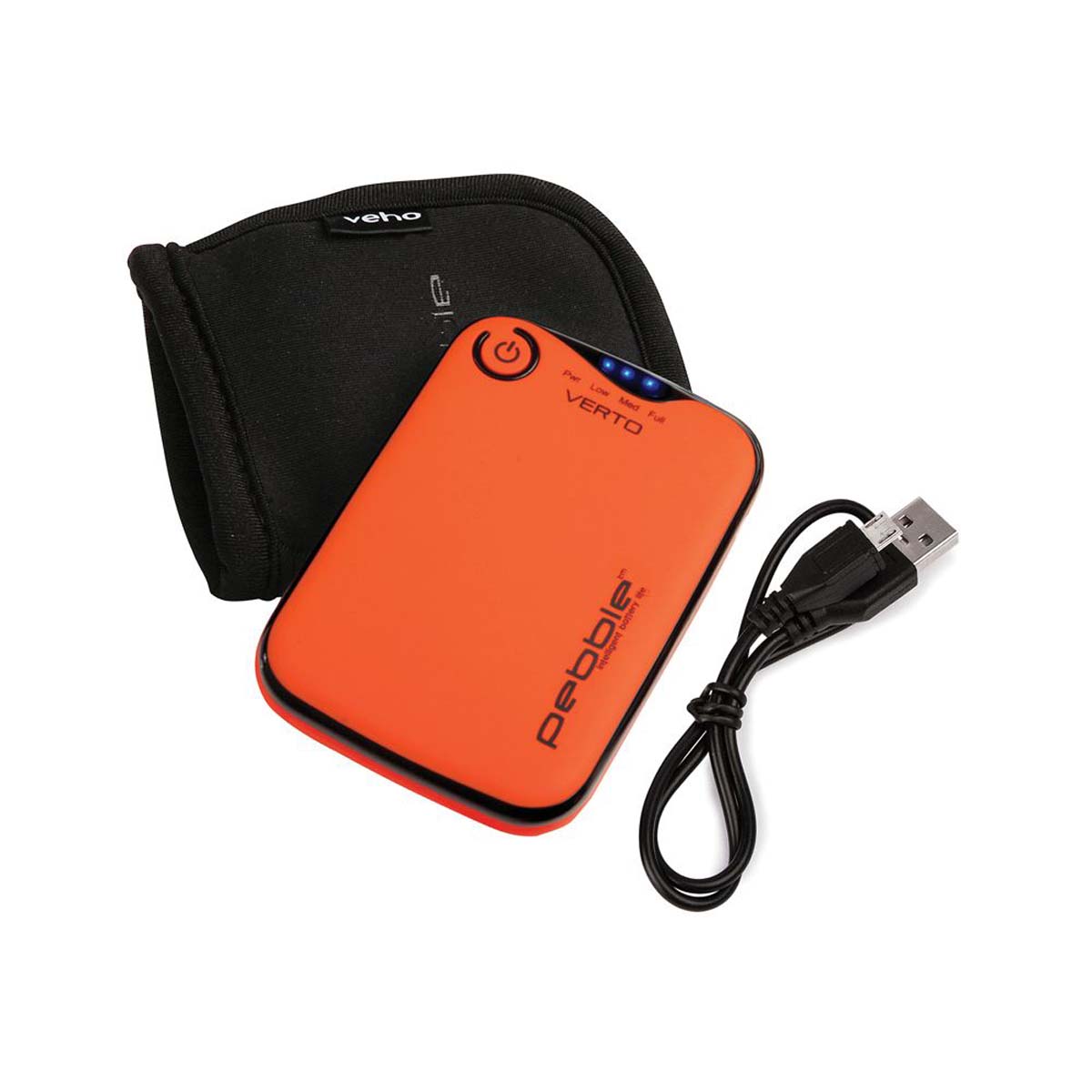 Veho VPP-201-CO Pebble Verto Powerbank in orange (3.700 mAh / USB)