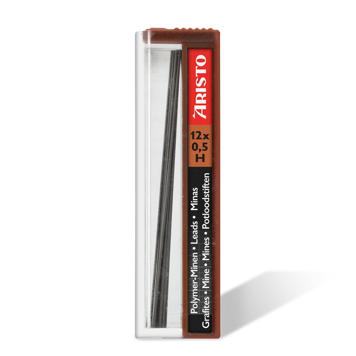 Aristo Feinminen Hi-Polymer 0,5 H, Dose mit 12 Minen 