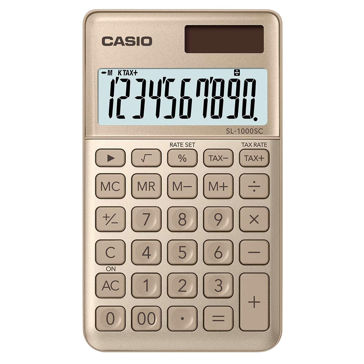 Casio SL-1000 SC GD Taschenrechner in gold 