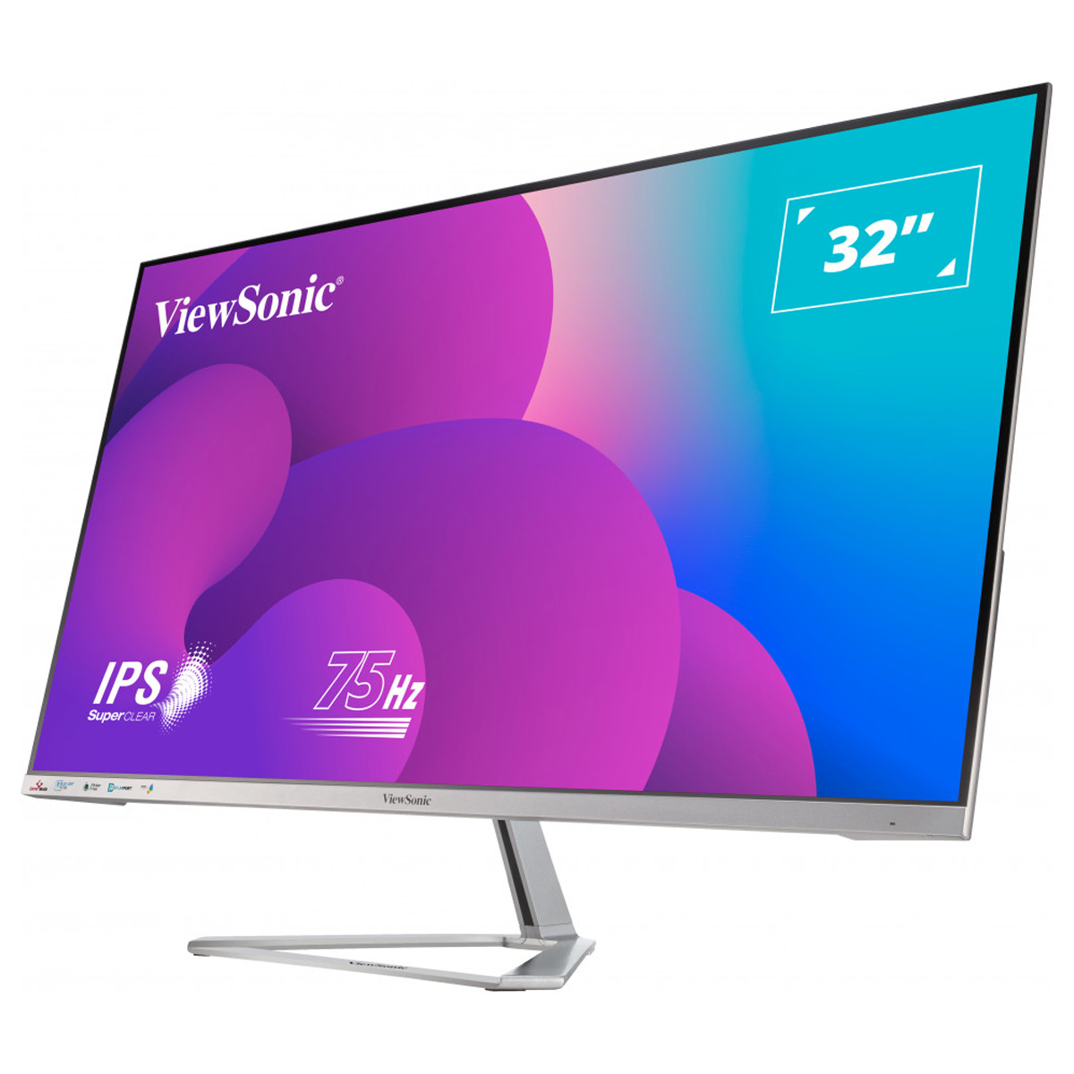 ViewSonic VX3276-MHD-3, 32'' (81cm) Full HD IPS QHD Monitor 