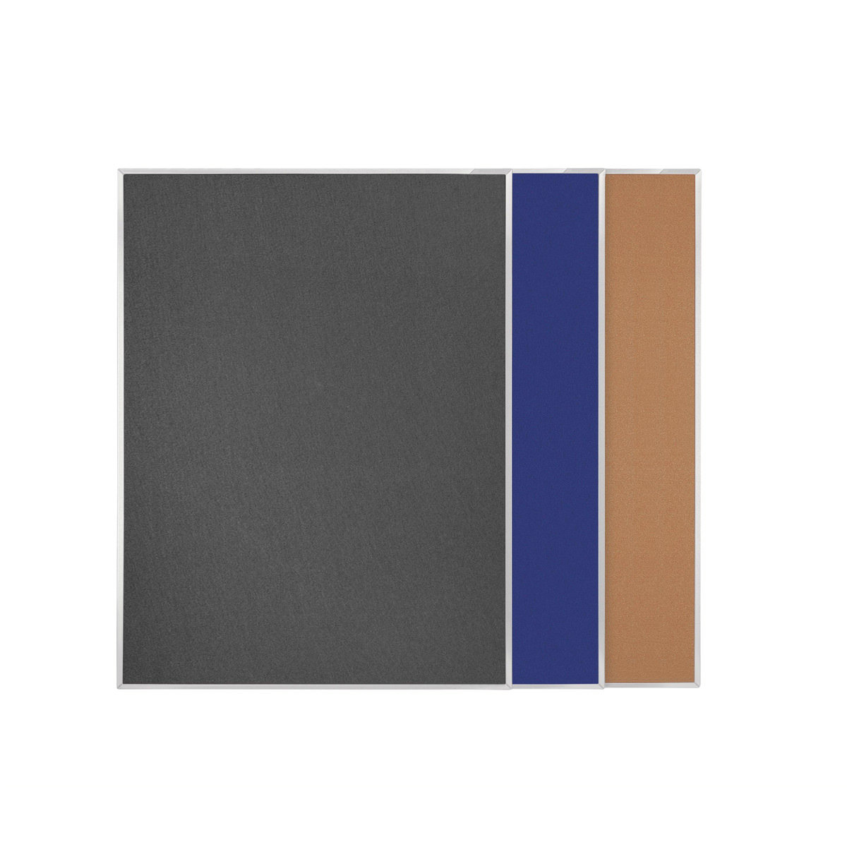 Magnetoplan 11008B01 Pinntafel einseitig Filz grau 150 x 120cm