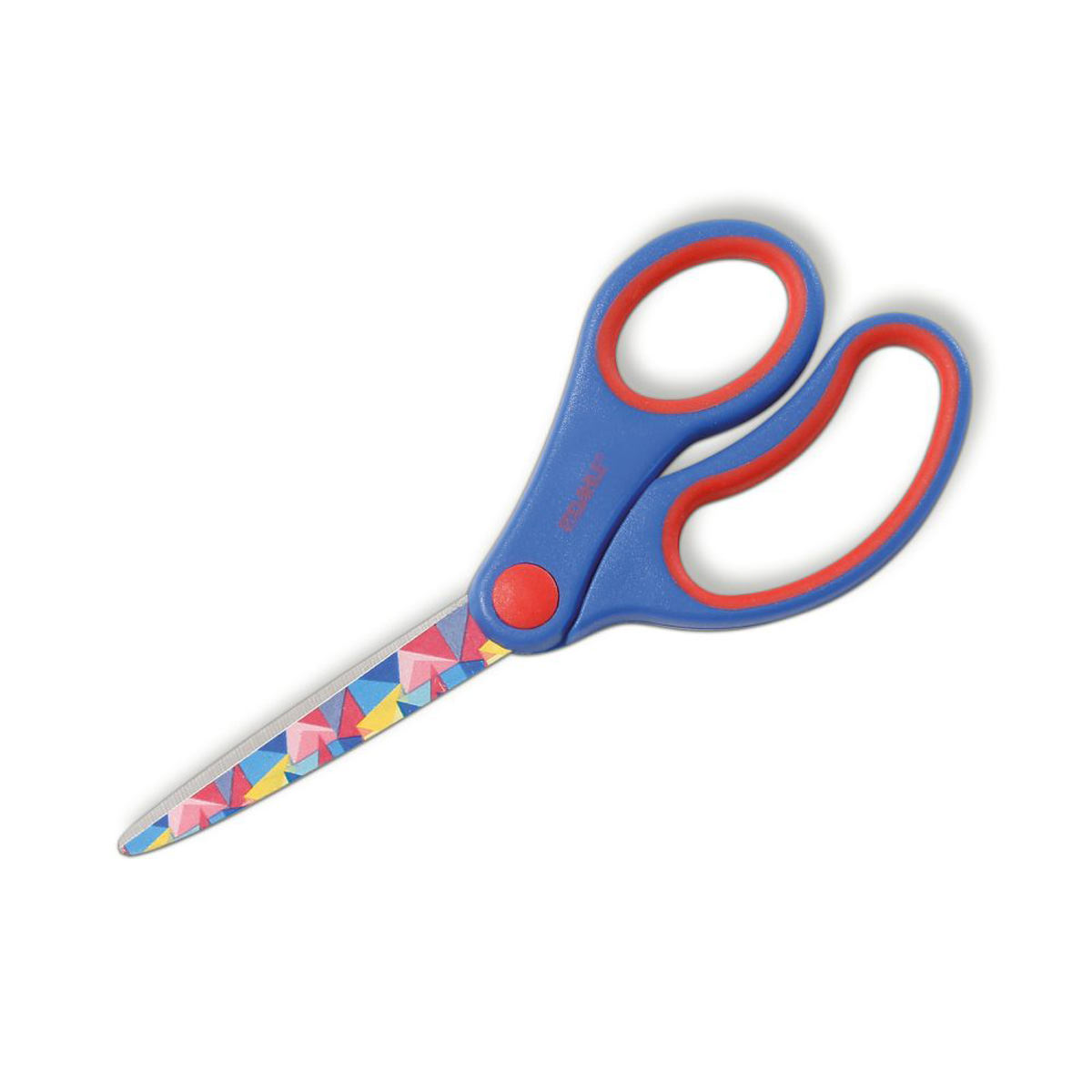 Dahle Kinderschere Kids spitz 5,5 Zoll (14cm) blau, Motiv: Prisma, Rechtshand 