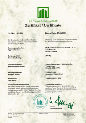 MONACOR EDL-11TW ELA-Deckenlautsprecher