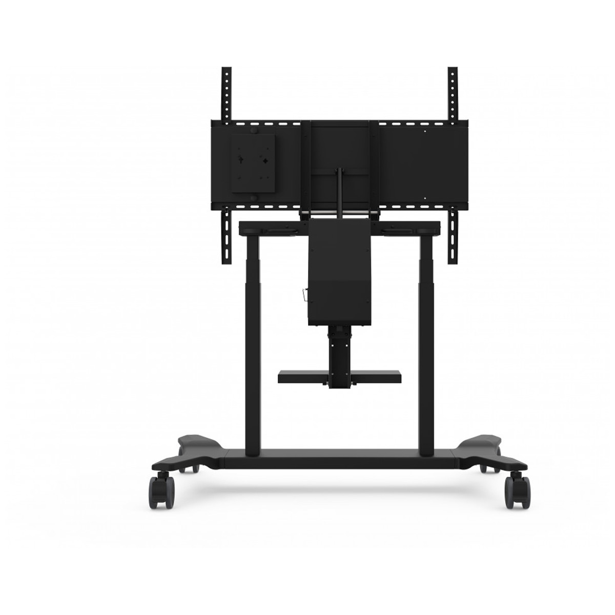ViewSonic VB-STND-007, Motorisierter Rollwagen Motor. Double Trolley Cart für 55~86, Black