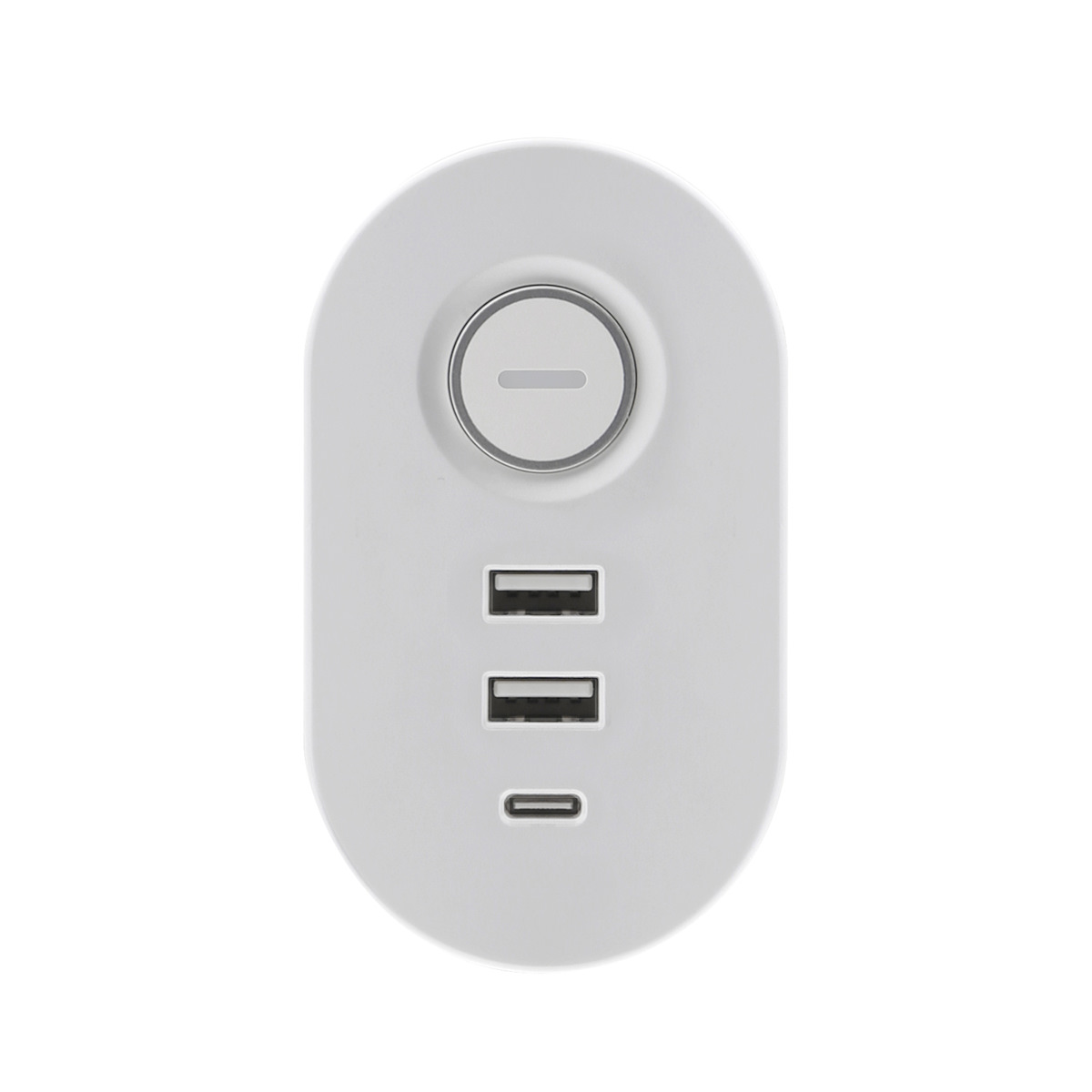 OIOI Tisch Steckdosenleiste SL300, weiß, 3-fach, 2x USB-A, 1x USB-C 