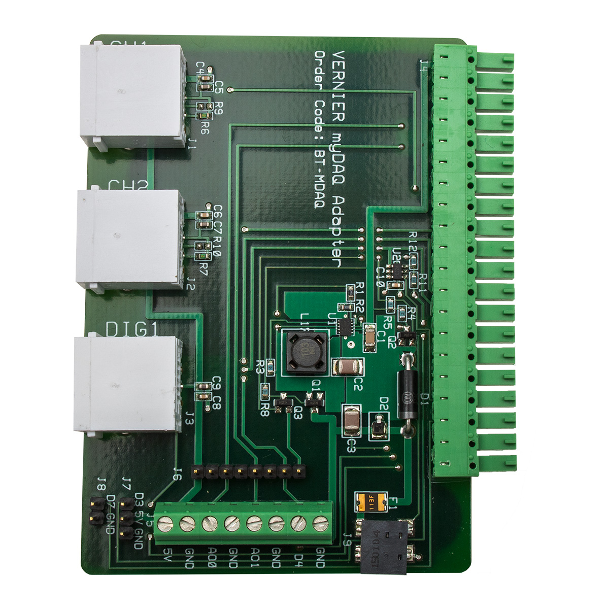Vernier myDAQ Adapter mit 2x BTA- & 1x BTD-Eingang für National Instruments myDAG (BT-MDAQ)