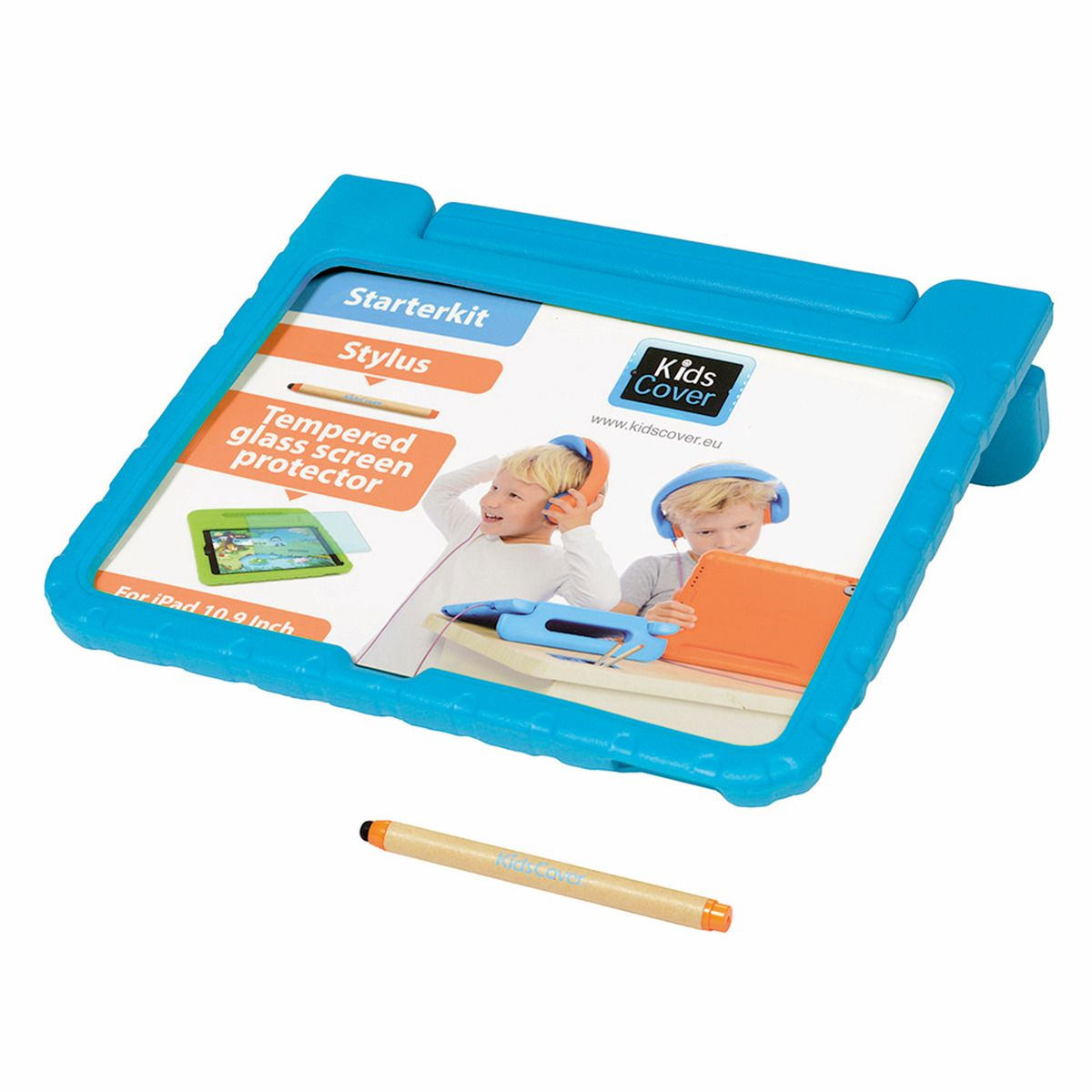PARAPROJECT® KidsCover für iPad 10.9'' der 10. Generation, Schutzhülle in blau, inkl. Stylus