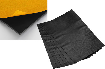 MONACOR MDM-830 Bitumen-Schwerfolie, 6 Platten (1 m2), ca. 5 kg/m2