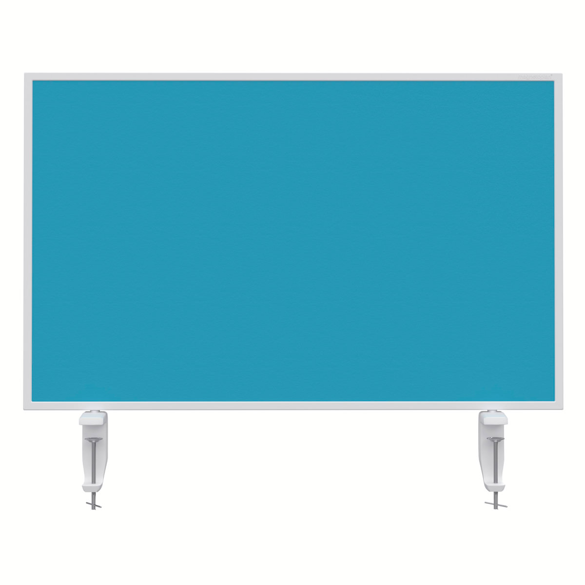 Magnetoplan 1108004 Tischtrennwand VarioPin Whiteboard/Filz Türkis, 80 x 50cm