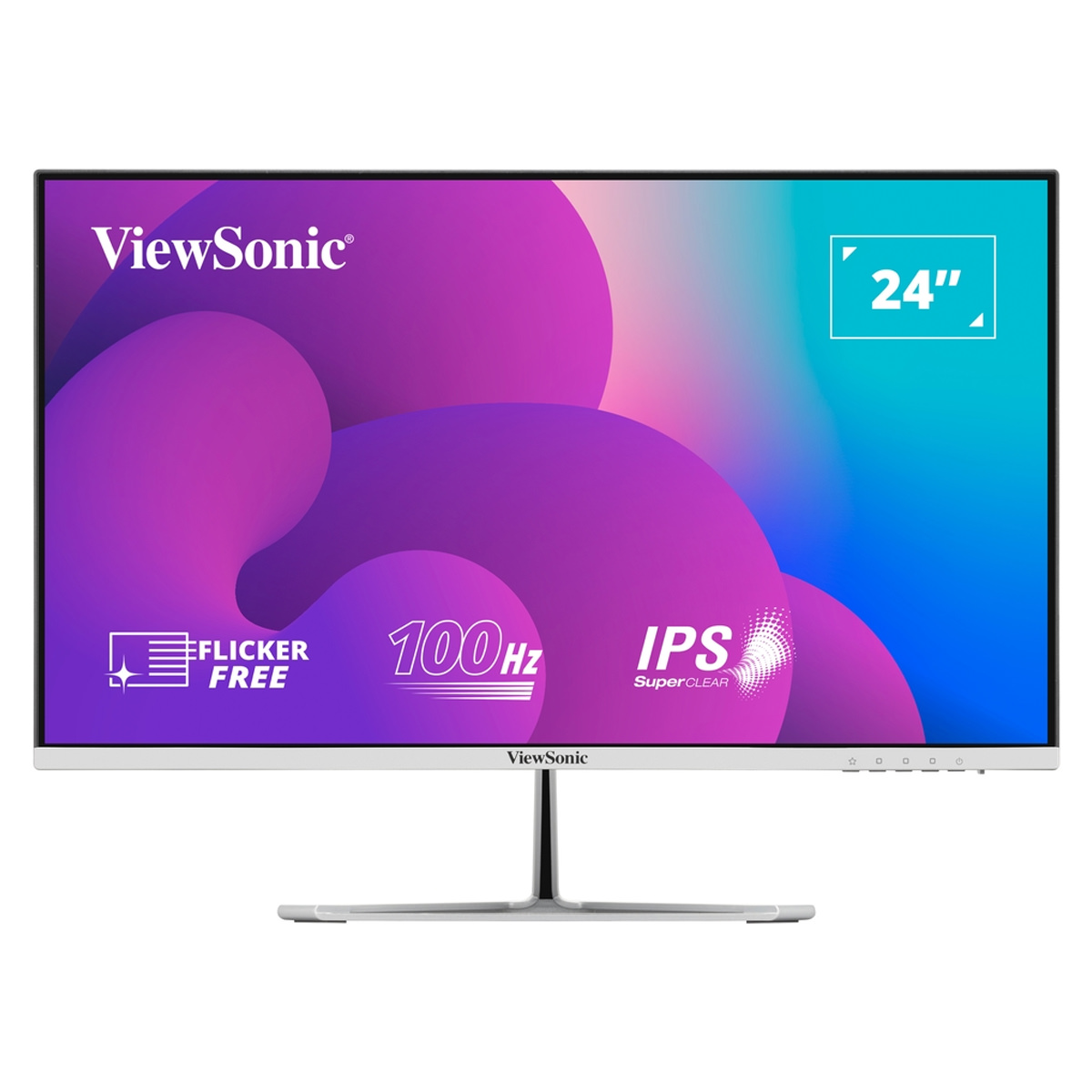 ViewSonic VX Series VX2476-SMH 24'' (61cm) IPS Monitor im rahmenlosen Design