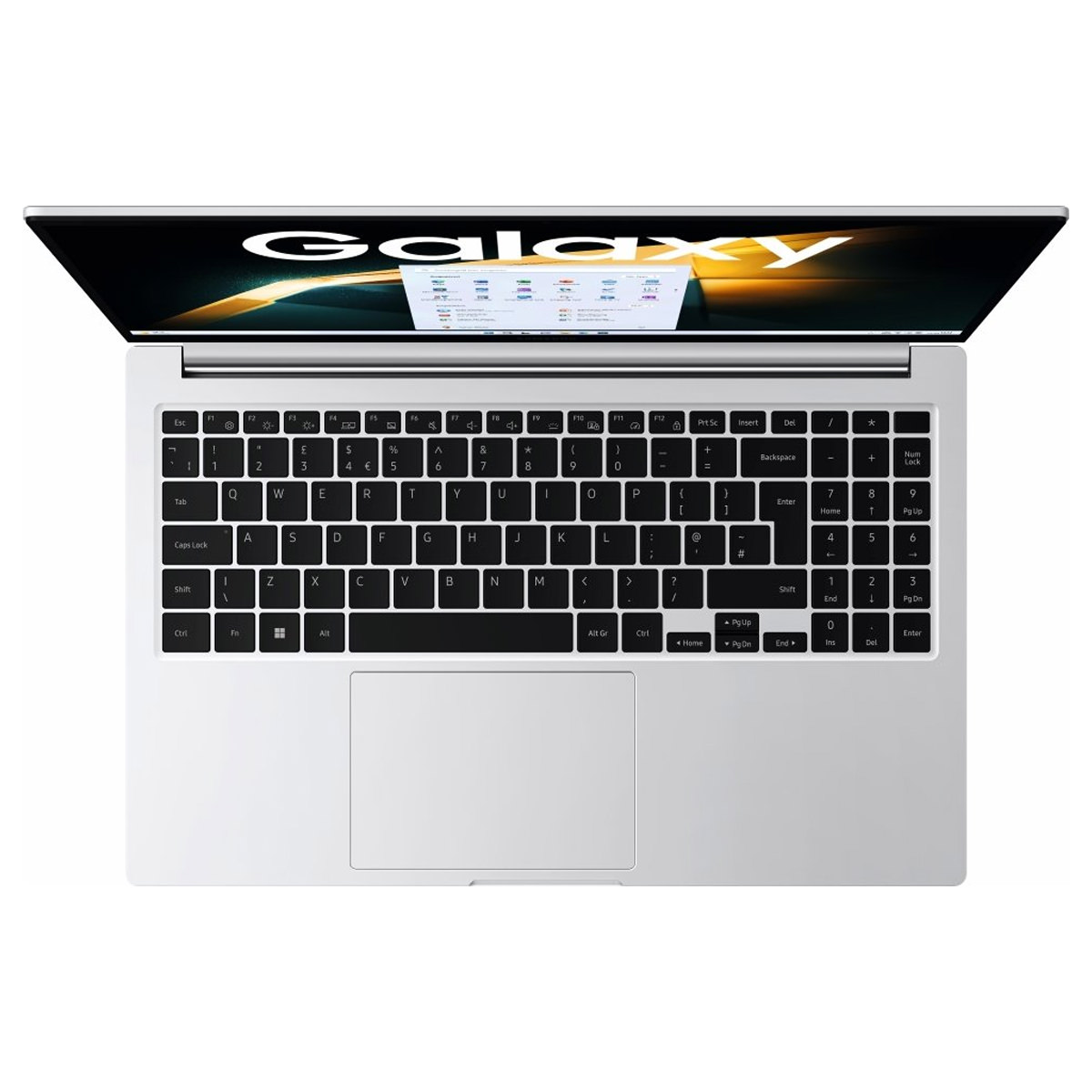 Samsung Galaxy Book4 15.6'' (39,6cm), Core 3 100U, Win 11 Pro, 256 GB NVMe SSD, 8 GB RAM, Platinum Silver