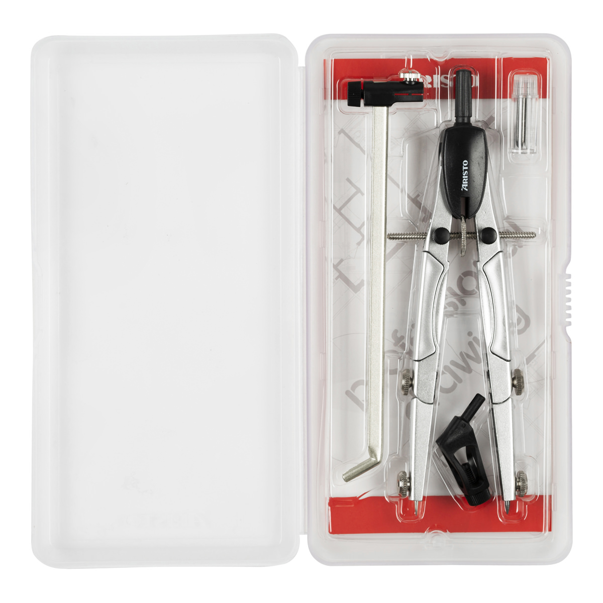 Aristo Studio Schnellverstellzirkel Set Adapter, Verlängerunsstange, Minen 