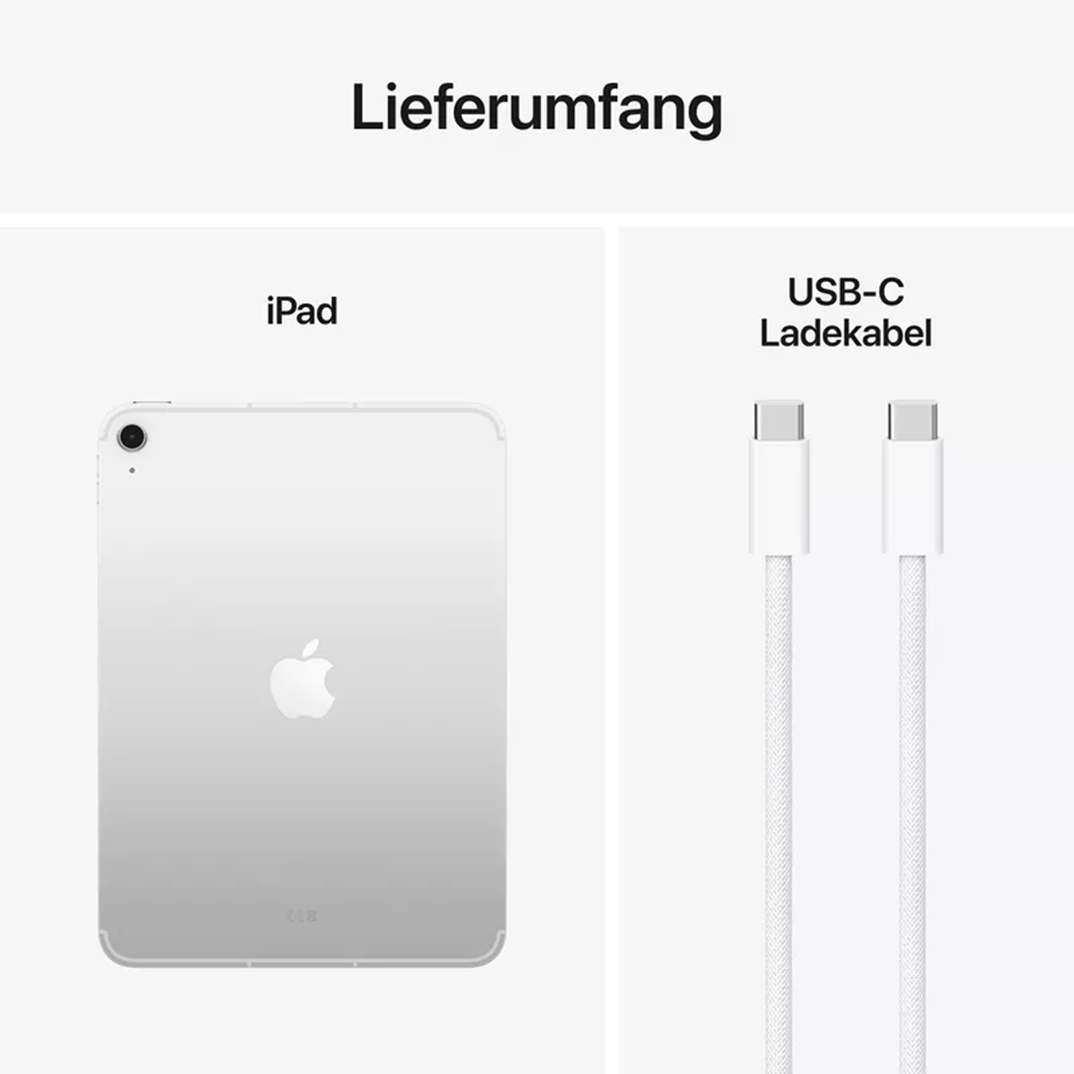 Apple iPad A16 11'' (27,9cm) 2025 Wi-Fi + Cellular 128 GB Silber