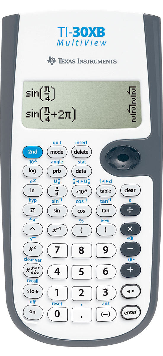 TI-30 X B MultiView Schulrechner Texas Instruments, natürliche Ein- und Ausgabe, Batterie 