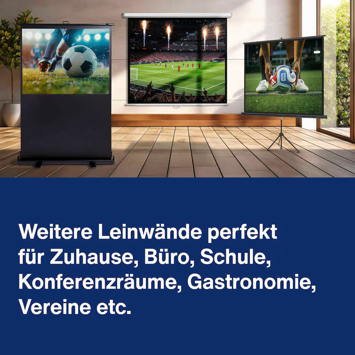 Magnetoplan mobile Pull-Up Bodenleinwand 4:3, 2000 x 1500 mm 