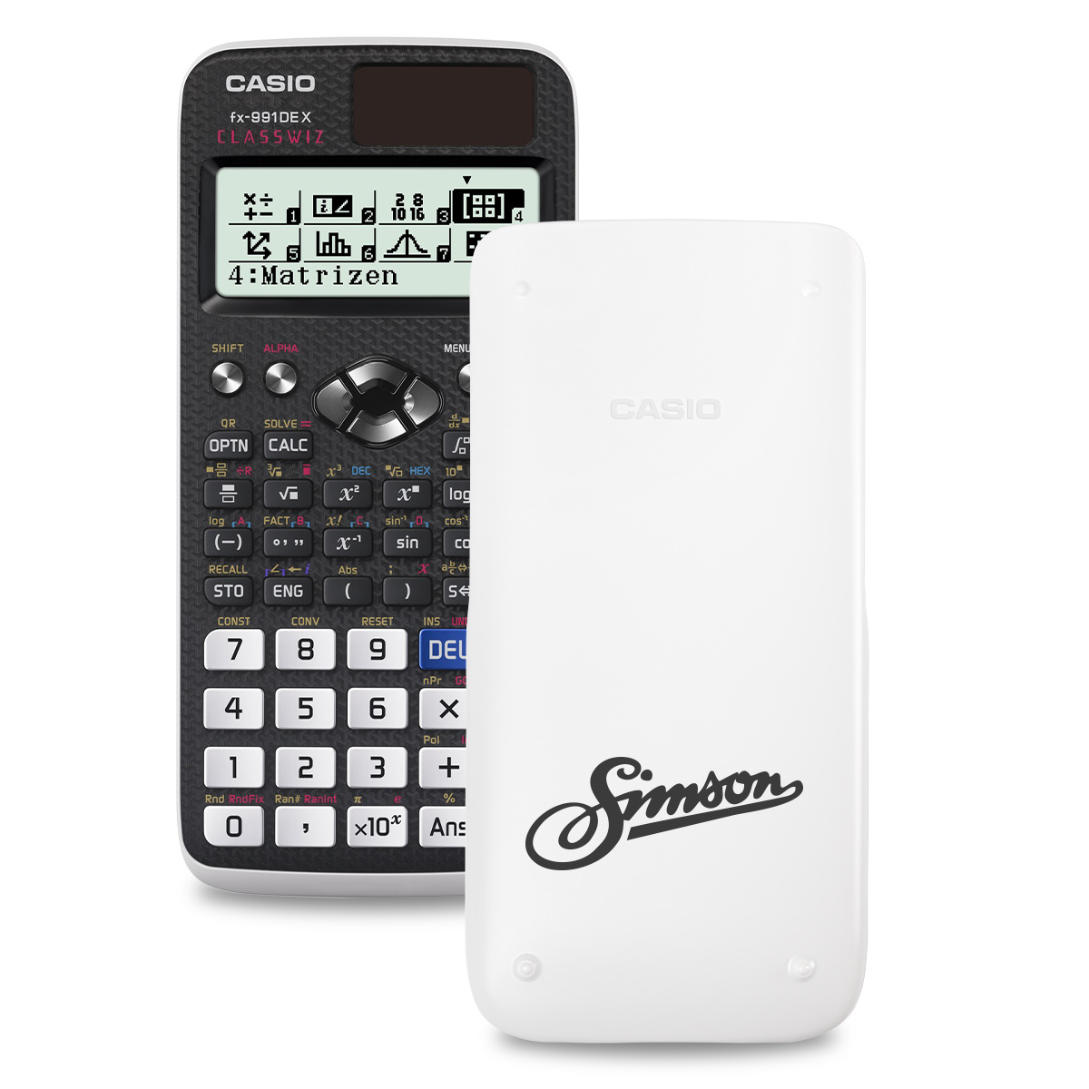 Casio FX-991DE X ClassWiz Schulrechner mit Simson2-Bedruckung (Motiv 20)