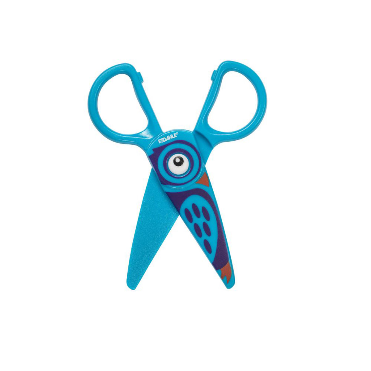 Dahle Sicherheits-Kinderschere 5 Zoll 12 cm blau, Kunststoffschneidblätter 