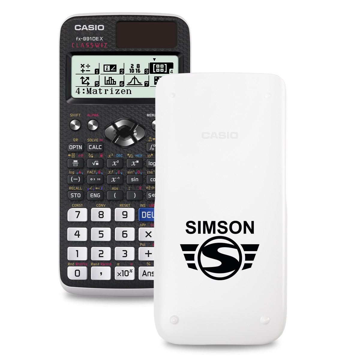 Casio FX-991DE X ClassWiz Schulrechner mit Simson-Bedruckung (Motiv 06)