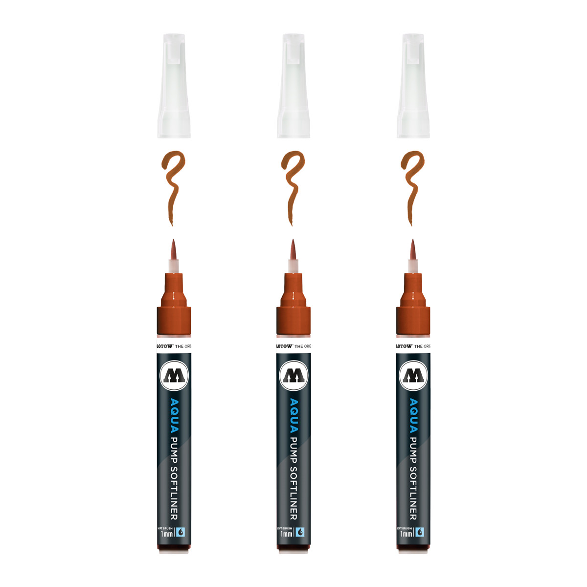 Molotow AQUA Pump Softliner 1 mm, Nr. 019, braun 