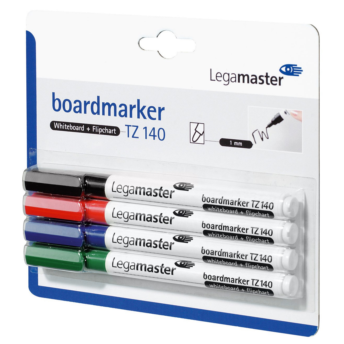 Legamaster TZ140 Boardmarker sortiert 4 Stück im Blister 
