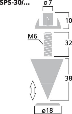 MONACOR SPS-30/SC LS-Spike-Set (4er)