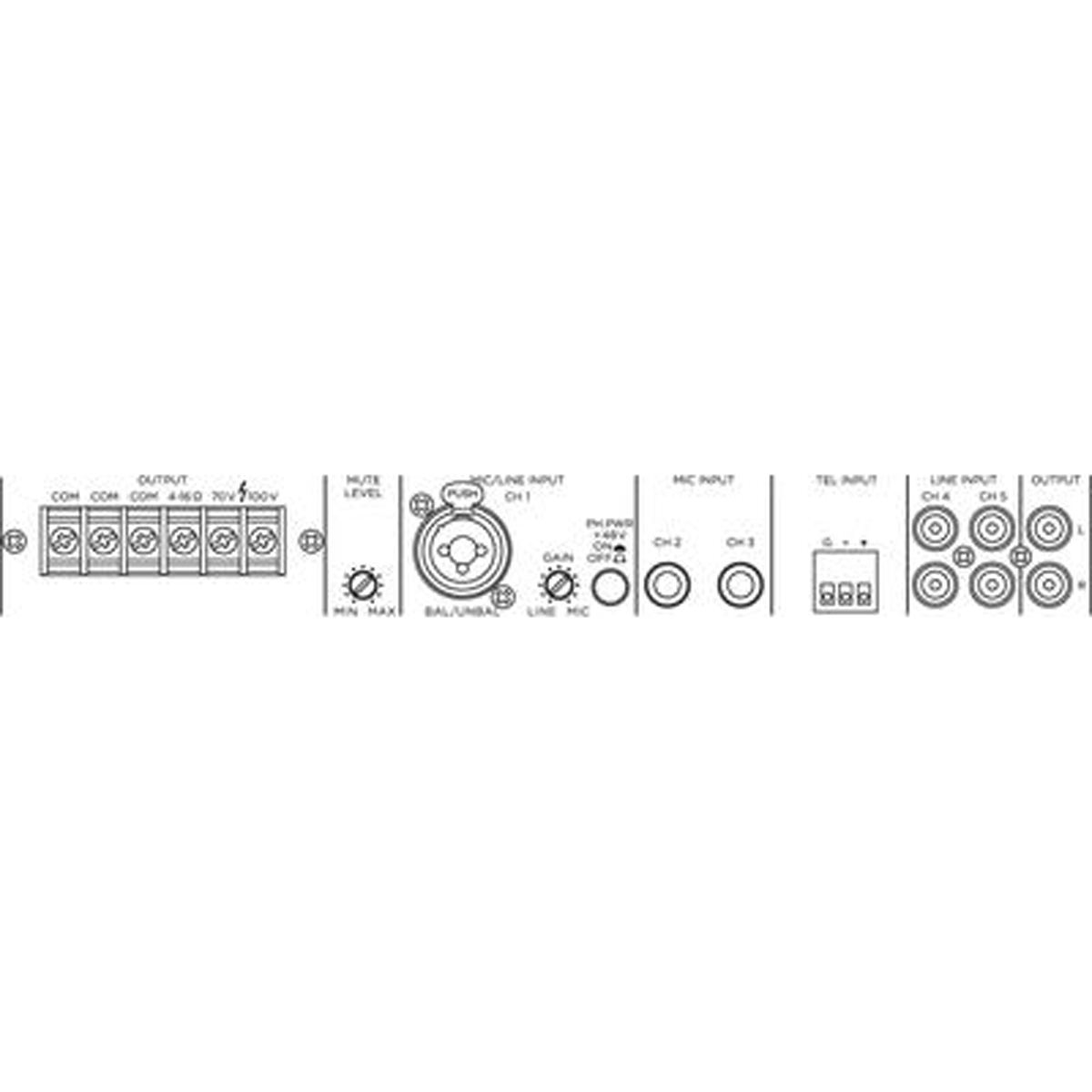 MONACOR PA-312 ELA-Mono-Mischverstärker