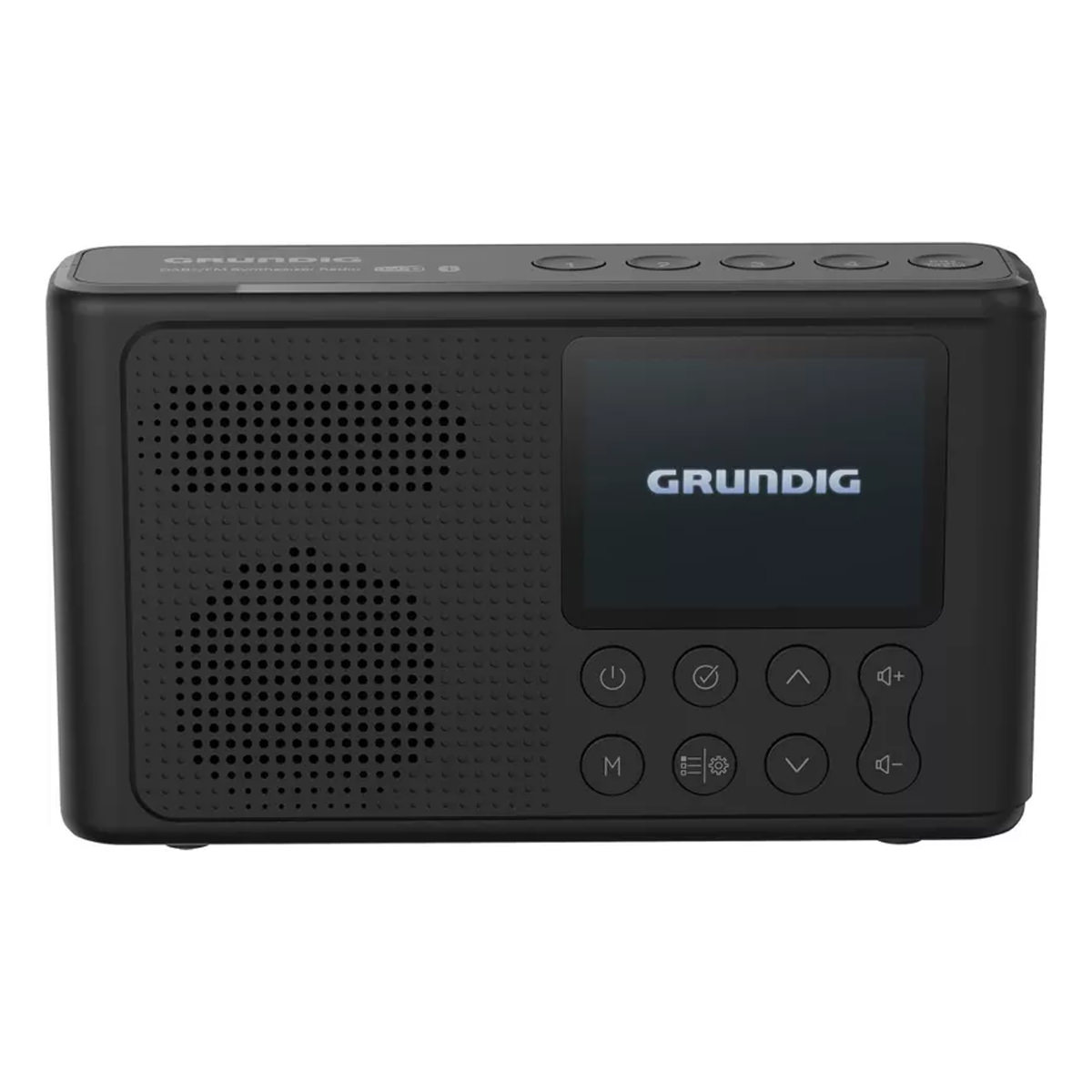 Grundig Music 6500 black tragbares FM-Radio, 3 Klangeinstellungen, Bluetooth, Sleep + Snooze, RDS